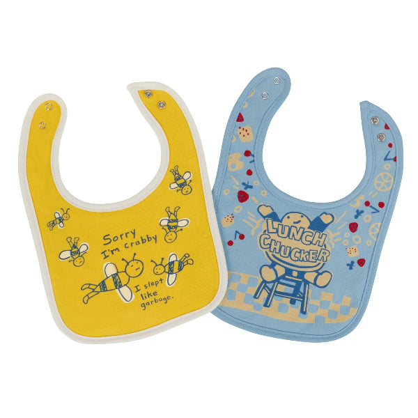 Crabby Lunch Chucker Baby Bibs Set/2