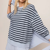 Everyday French Terry Striped Crew