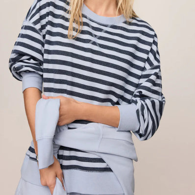 Everyday French Terry Striped Crew