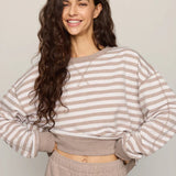 Everyday French Terry Striped Crew