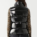 Cypress Faux Leather Puffer Vest