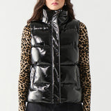 Cypress Faux Leather Puffer Vest