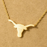 Dainty Bull Head Pendant