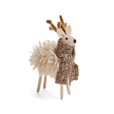 Deco Deer With Wool Scarf