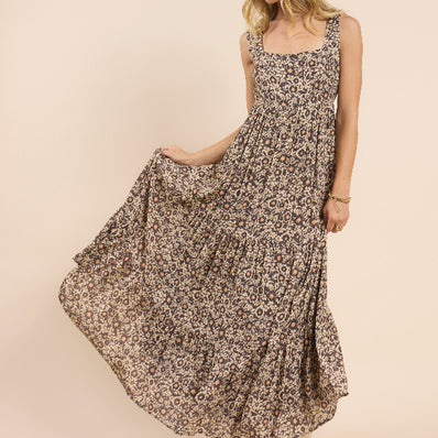 Desert Sunset Open Back Maxi
