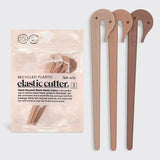 Multicolour Elastic Cutters 3pc Set