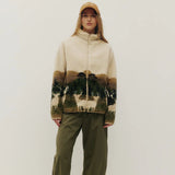 Elk Wildlife Sherpa Fleece