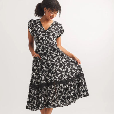 Dayna Short Sleeve Midi Dress