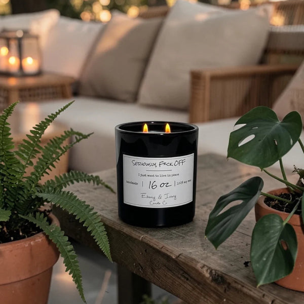 Ebony & Ivory Seriously F*ck Off Candle