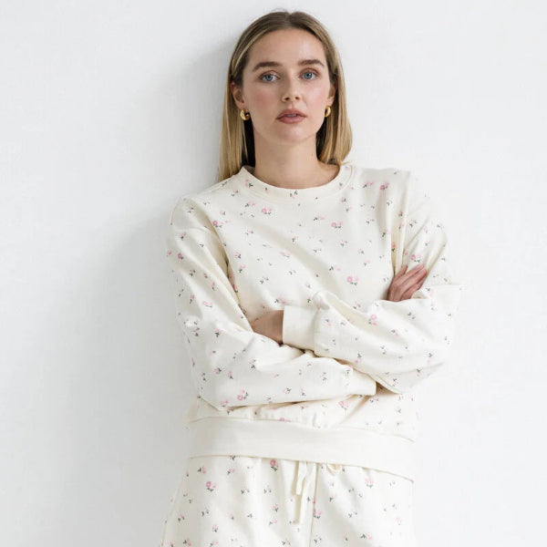 Floral Elastic Crew