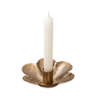 Forged Flower Candle Holder