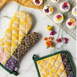 Full Bloom Jacquard Oven Mitt