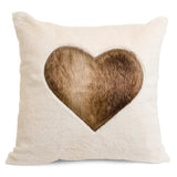 Fur Heart Cushion