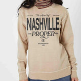 Nashville Proper Oversized Crewneck