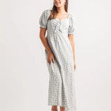 Gingham Camille Midi Dress