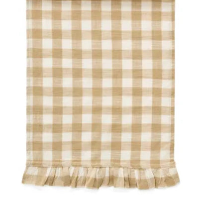 Cotton Gingham Table Runner