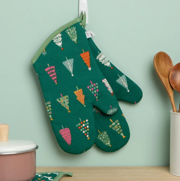 Set/2 Glitzmas Oven Mitts