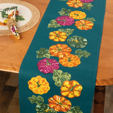 Harvest Gourds Table Runner
