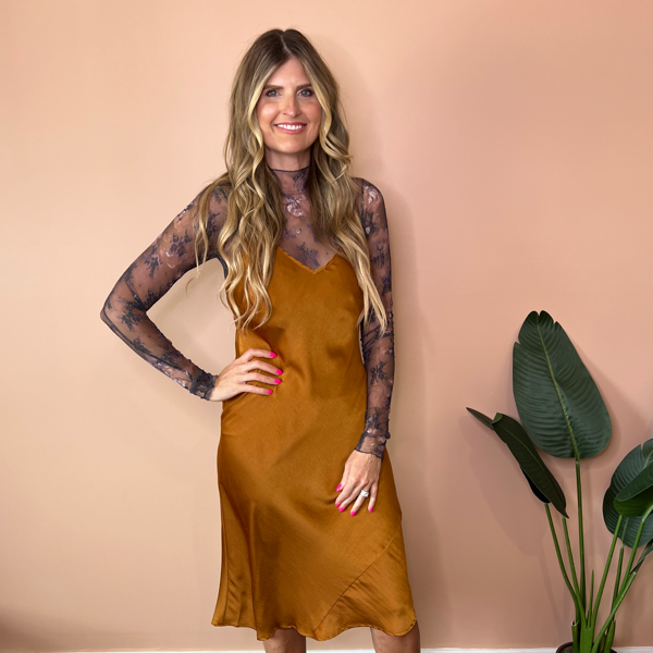 Hazel Satin Slip Dress
