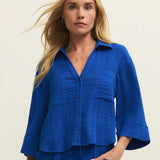 Helena Airy Button Up