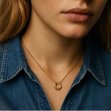 Gold Horseshoe Necklace