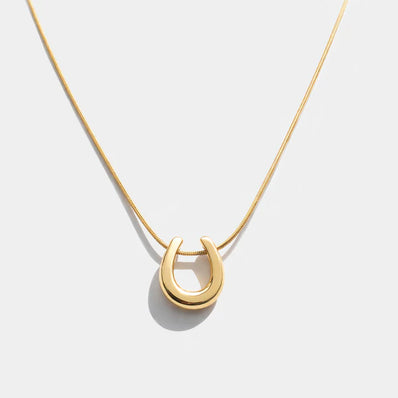 Gold Horseshoe Necklace