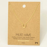 Mini Horseshoe Pendant Necklace