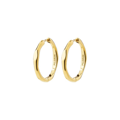 Inner Wavy Hoop Earrings