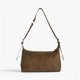 Ivy Faux Suede Shoulder Bag