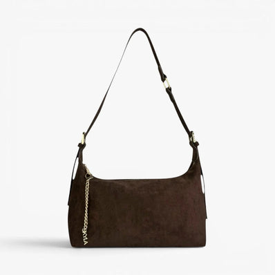 Ivy Faux Suede Shoulder Bag