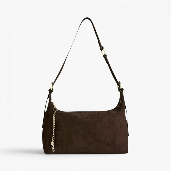 Ivy Faux Suede Shoulder Bag