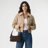 Ivy Faux Suede Shoulder Bag