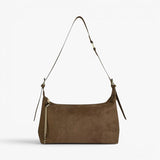 Ivy Faux Suede Shoulder Bag