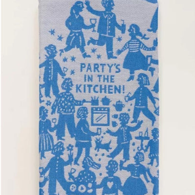 Party's In The Kitchen Dish Towel