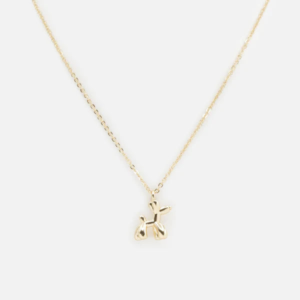 Little Golden Dog Necklace