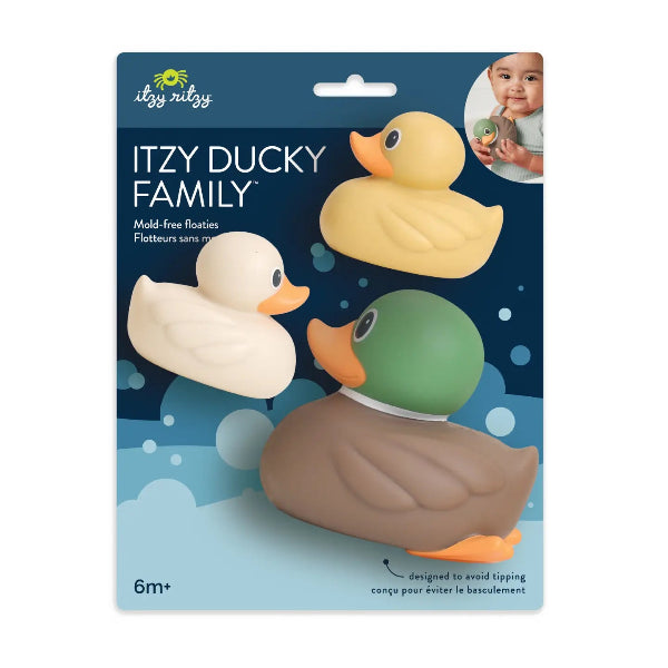 Itzy Duck Family Bath + Water Toys