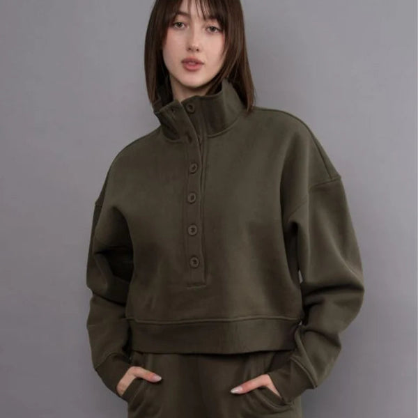 Malta Fleece Mock Neck