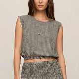 Merit Gingham Linen Top