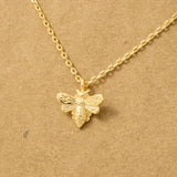 Mini Bee Pendant Necklace