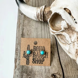 Mini Turquoise Stud Earrings