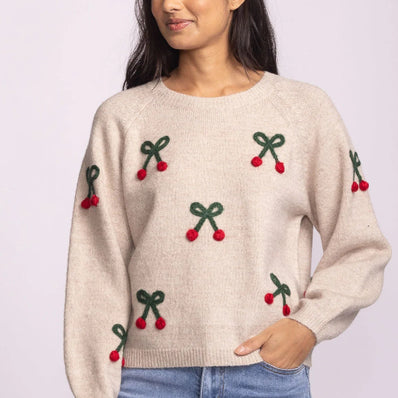 Mon Cherry Sweater
