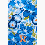 Geometry Monogram Floral Tea Towel