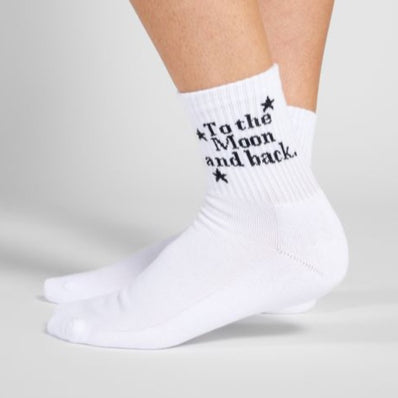To The Moon & Back Crew Socks