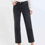 Rebel Mid Rise Slim Straight