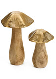 Wood and Aluminum Mushrooms