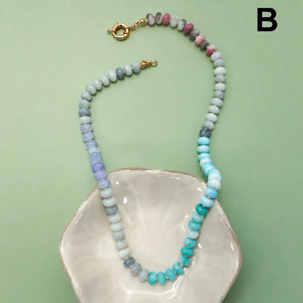 Natural Stone Semi Precious Mixed Necklace