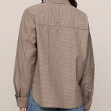 On Duty Gingham Button Up
