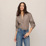 On Duty Gingham Button Up