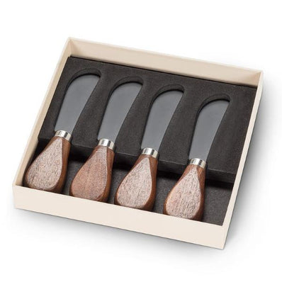 Walnut Handled Pate Spreaders Set/4