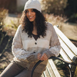 Striped Popcorn Cardigan